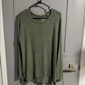 American Eagle Outfitters Soft & Sexy Plush Green Top